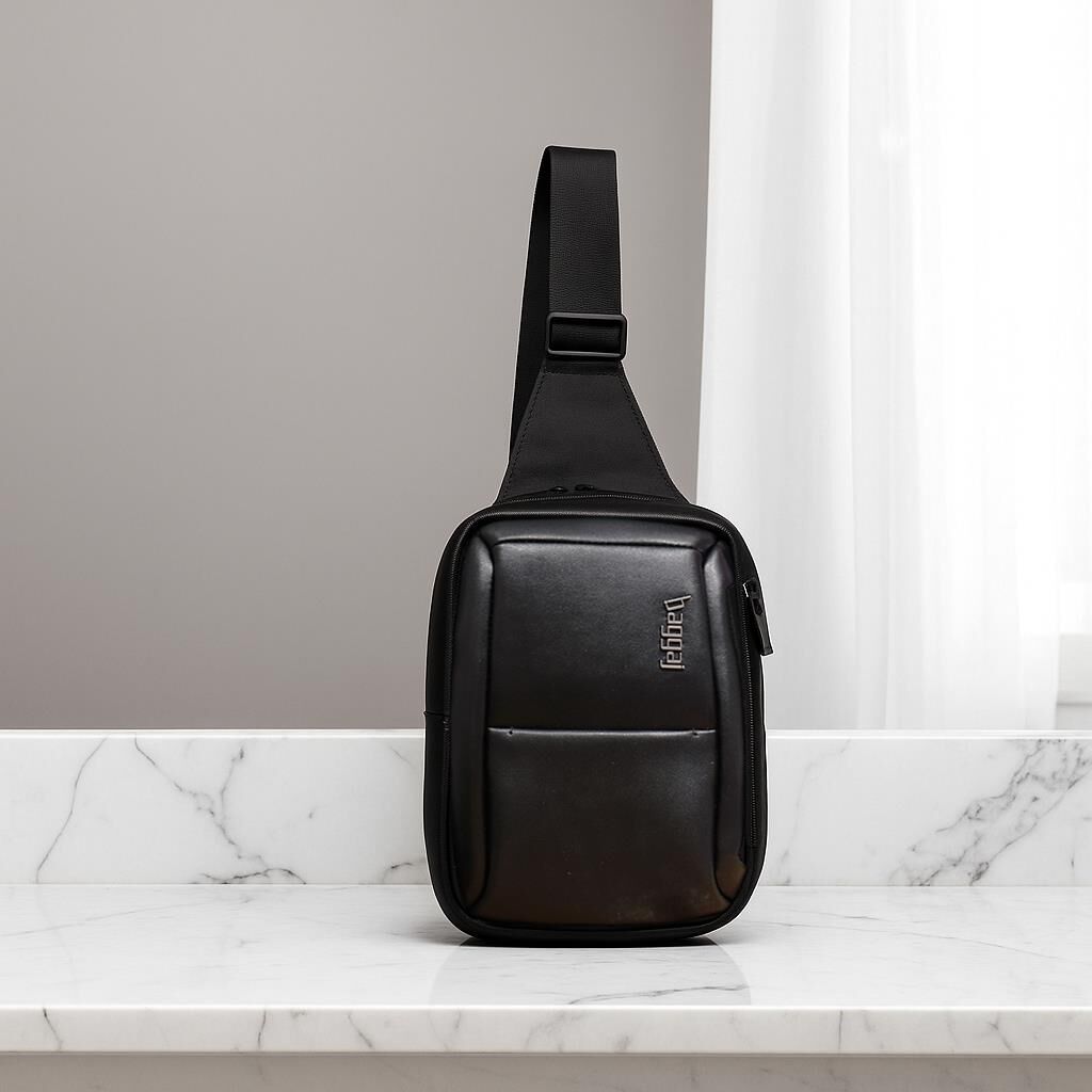 Tek Askılı Bodybag Erkek Sırt Çantası Baggaj CS24155 Siyah