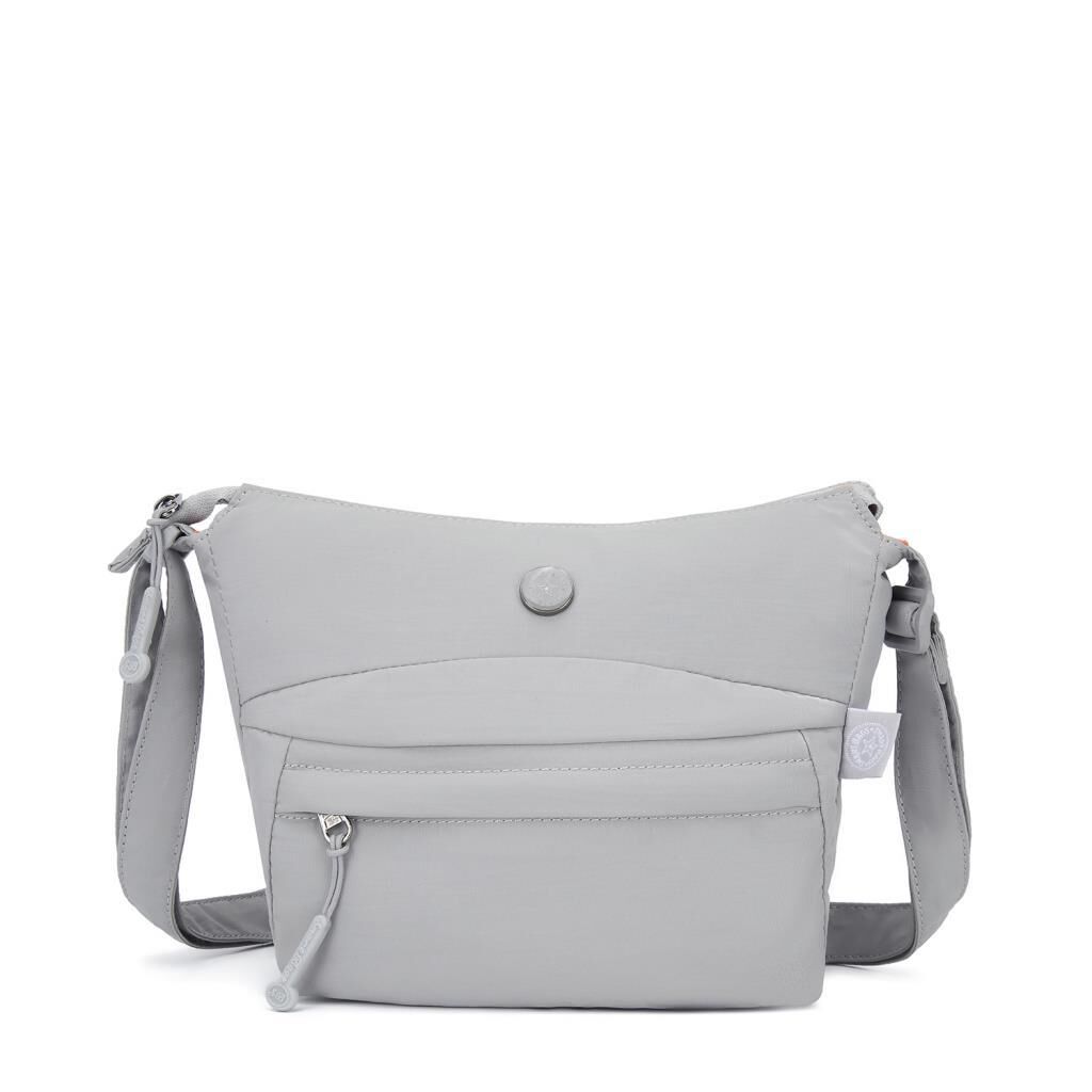 Smart Bags Mikro Poly Kumaş Postacı Kadın Çantası 3342 Gri