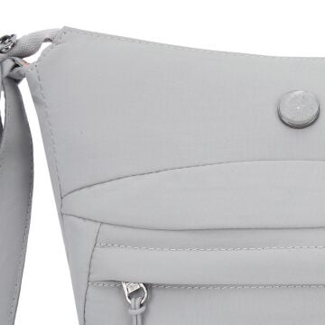 Smart Bags Mikro Poly Kumaş Postacı Kadın Çantası 3342 Gri