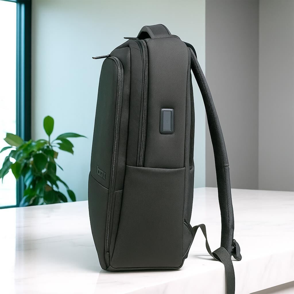 Baggaj Laptop ve Seyahat için İnce Tasarım Sırt Çantası Gri