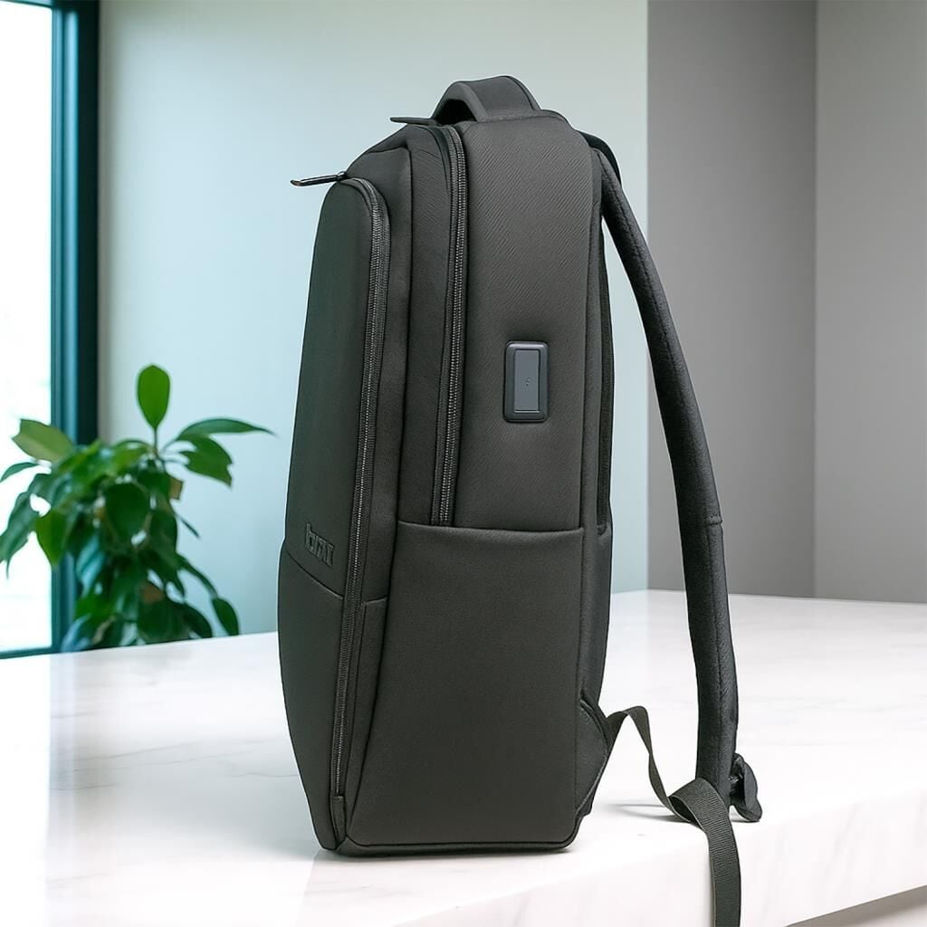 Laptop ve Seyahat için İnce Tasarım Sırt Çantası Baggaj S24112 Siyah