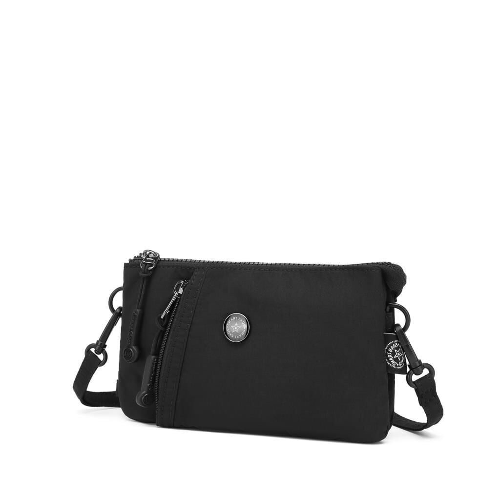 Smart Bags Mikro Poly Kumaş Uzun Askılı Kadın Cüzdanı 3343 Siyah