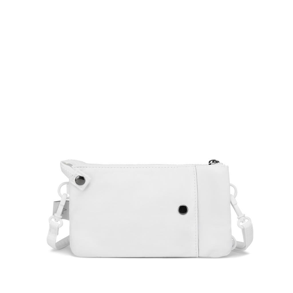 Smart Bags Mikro Poly Kumaş Uzun Askılı Kadın Cüzdanı 3343 Beyaz