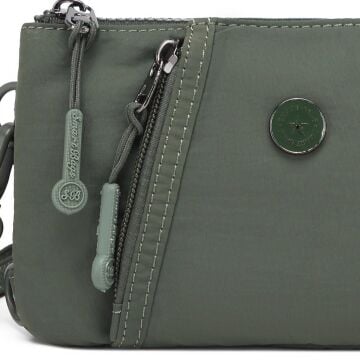Smart Bags Mikro Poly Kumaş Uzun Askılı Kadın Cüzdanı 3343 Haki