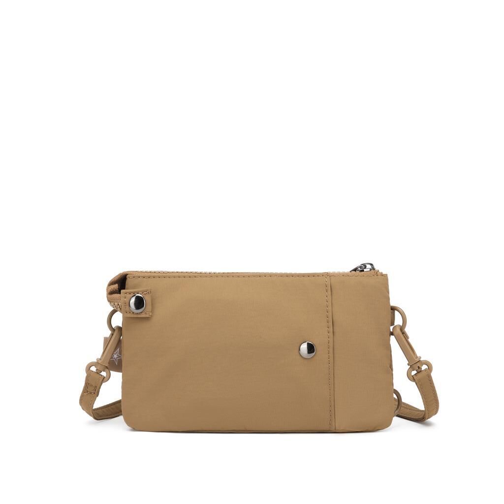 Smart Bags Mikro Poly Kumaş Uzun Askılı Kadın Cüzdanı 3343 A.Kahve