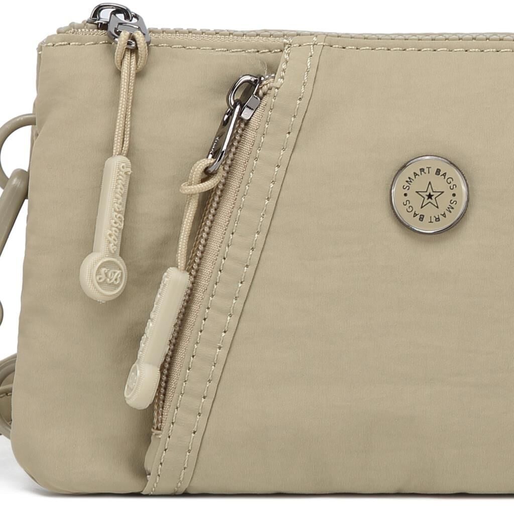 Smart Bags Mikro Poly Kumaş Uzun Askılı Kadın Cüzdanı 3343 Vizon