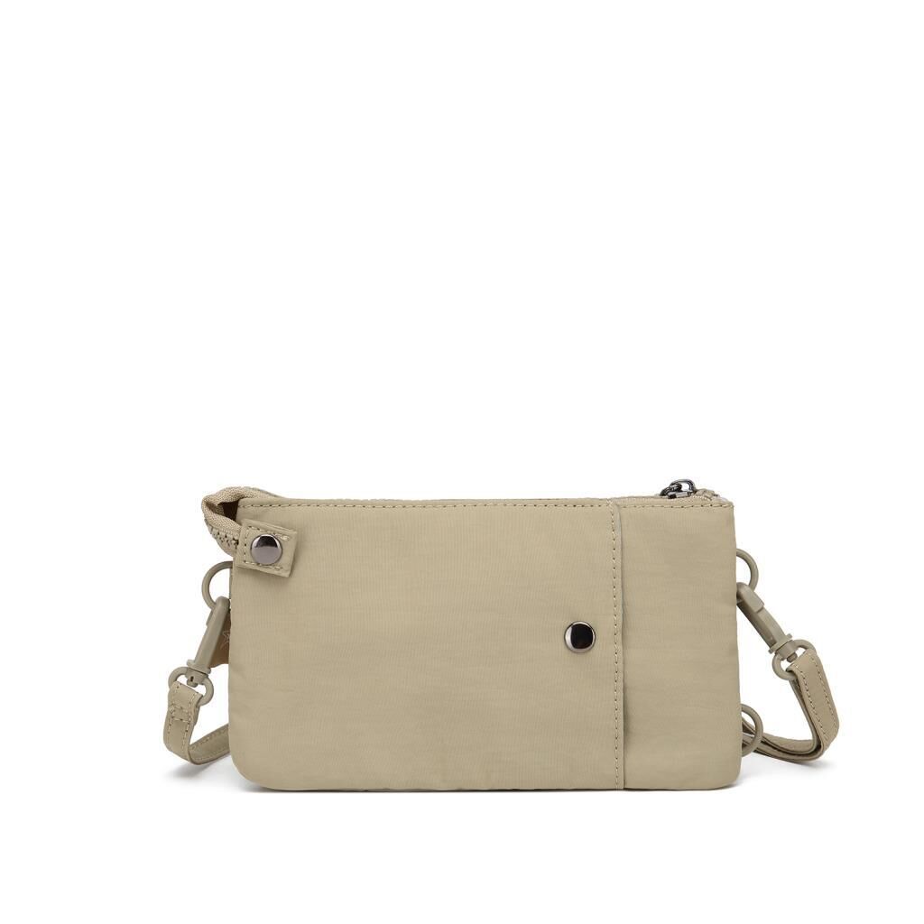 Smart Bags Mikro Poly Kumaş Uzun Askılı Kadın Cüzdanı 3343 Vizon