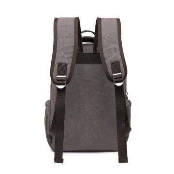 C-Active Orta Boy Erkek Sırt Çantası Kanvas Kumaş 1319 Gri