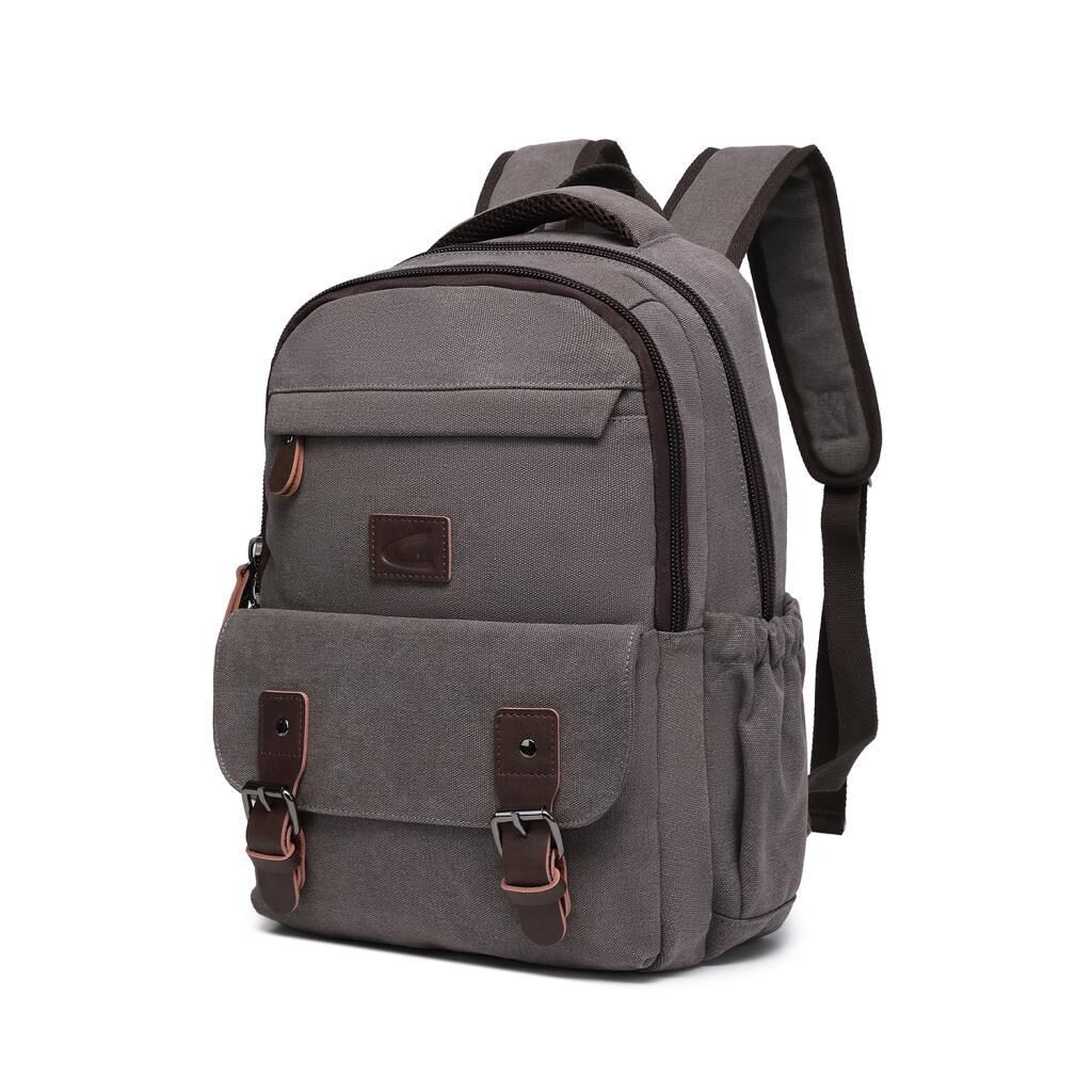 C-Active Orta Boy Erkek Sırt Çantası Kanvas Kumaş 1319 Gri