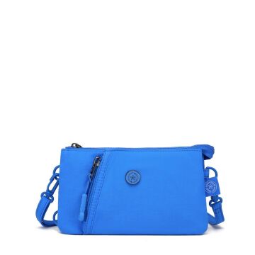 Smart Bags Mikro Poly Kumaş Uzun Askılı Kadın Cüzdanı 3343 Mavi