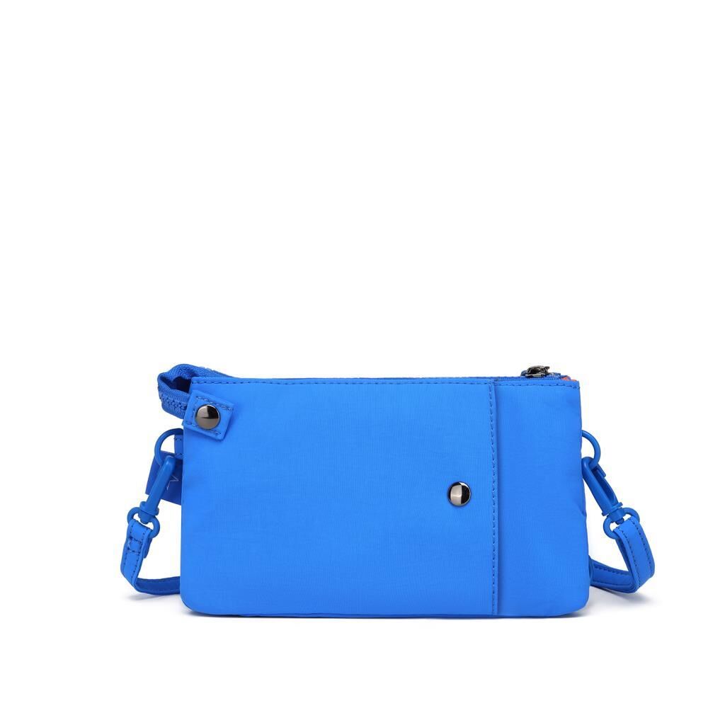 Smart Bags Mikro Poly Kumaş Uzun Askılı Kadın Cüzdanı 3343 Mavi