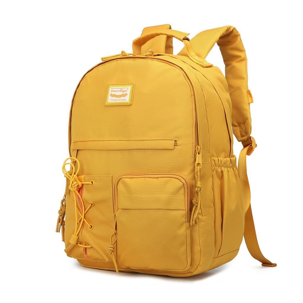 Smart Bags Sırt Çantası Okul Boyu Laptop Gözlü 3205 Hardal