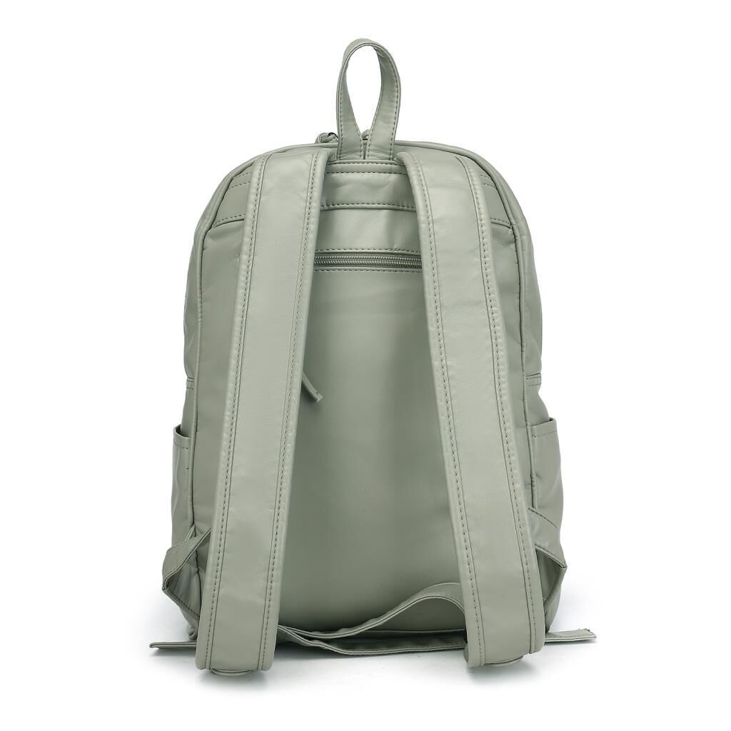 Yıkama Deri Büyük Boy Sırt Kadın Çantası 21-K Barcelona 1872