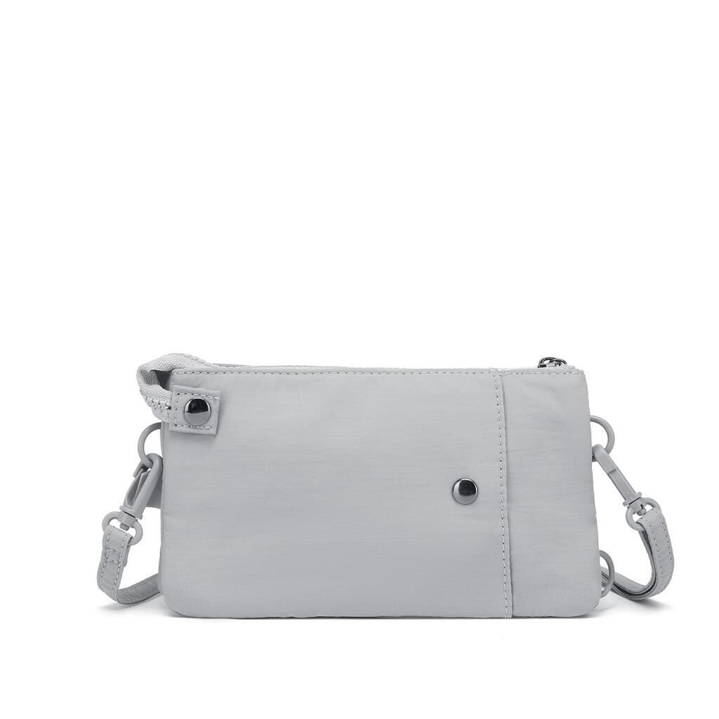 Smart Bags Mikro Poly Kumaş Uzun Askılı Kadın Cüzdanı 3343 Gri