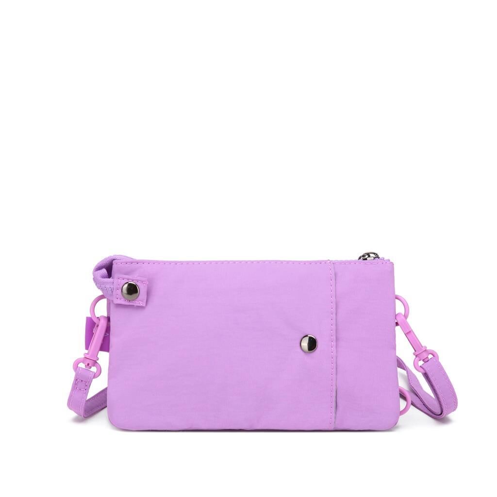 Smart Bags Mikro Poly Kumaş Uzun Askılı Kadın Cüzdanı 3343 Lila