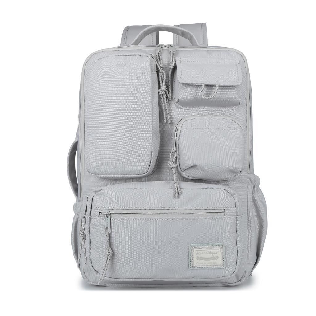 Smart Bags Sırt Çantası Okul Boyu Laptop Gözlü 3210 A.Gri