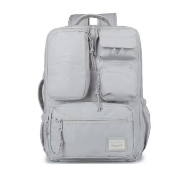 Smart Bags Sırt Çantası Okul Boyu Laptop Gözlü 3210 A.Gri