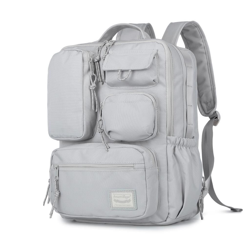 Smart Bags Sırt Çantası Okul Boyu Laptop Gözlü 3210 A.Gri