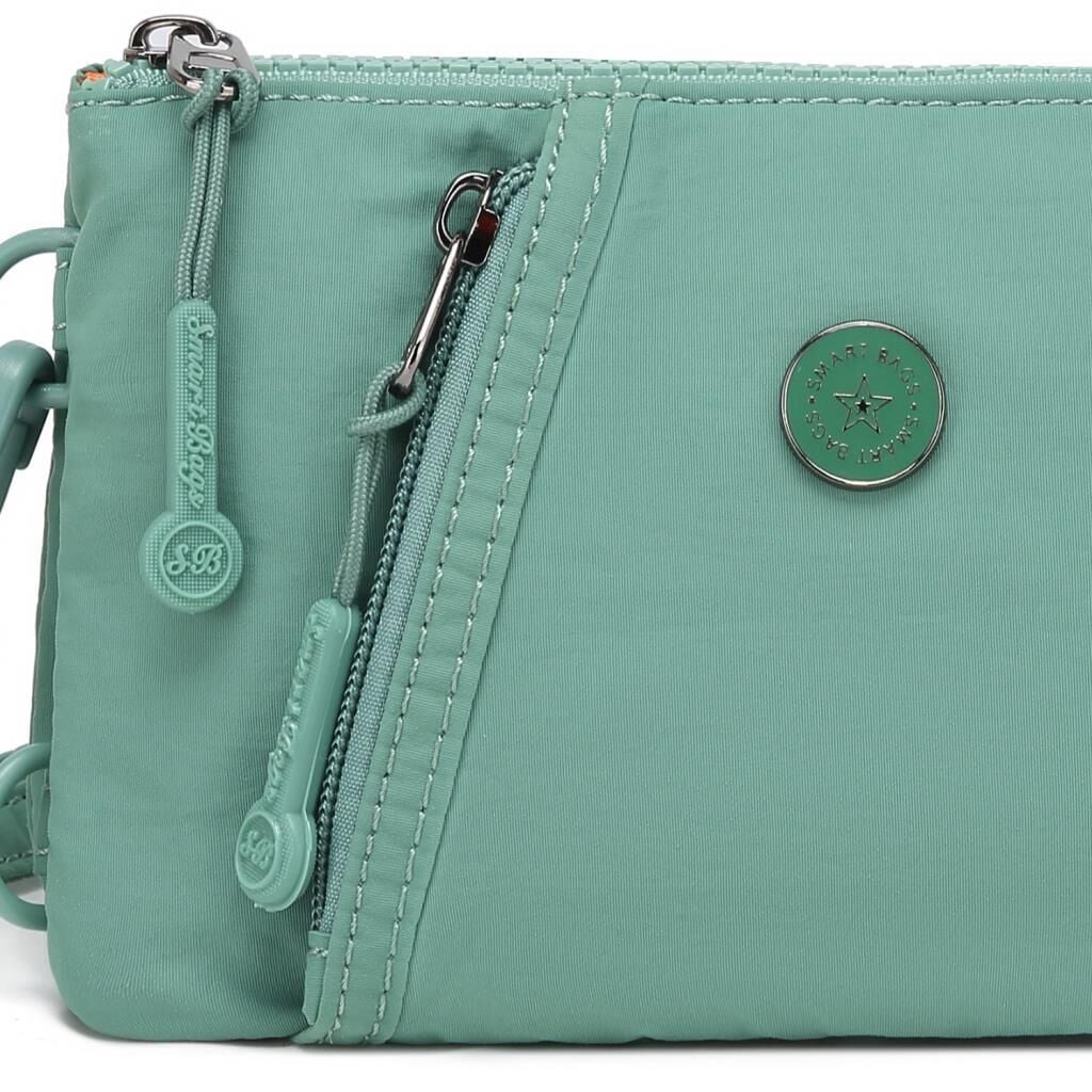 Smart Bags Mikro Poly Kumaş Uzun Askılı Kadın Cüzdanı 3343 Mint