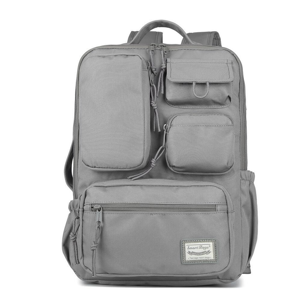 Smart Bags Sırt Çantası Okul Boyu Laptop Gözlü 3210 Vizon