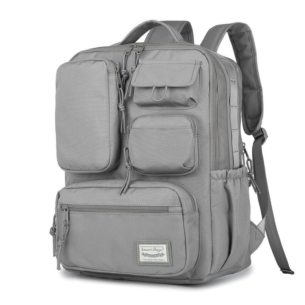 Smart Bags Sırt Çantası Okul Boyu Laptop Gözlü 3210 Vizon