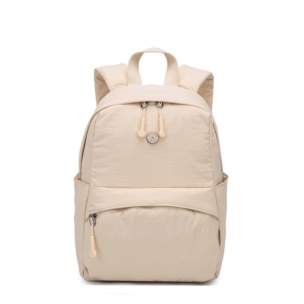 Smart Bags Mikro Poly Kumaş Kadın Sırt Çantası 3344 Bej
