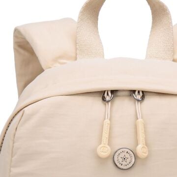 Smart Bags Mikro Poly Kumaş Kadın Sırt Çantası 3344 Bej