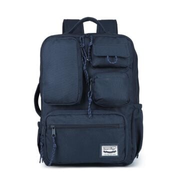 Smart Bags Sırt Çantası Okul Boyu Laptop Gözlü 3210 Lacivert