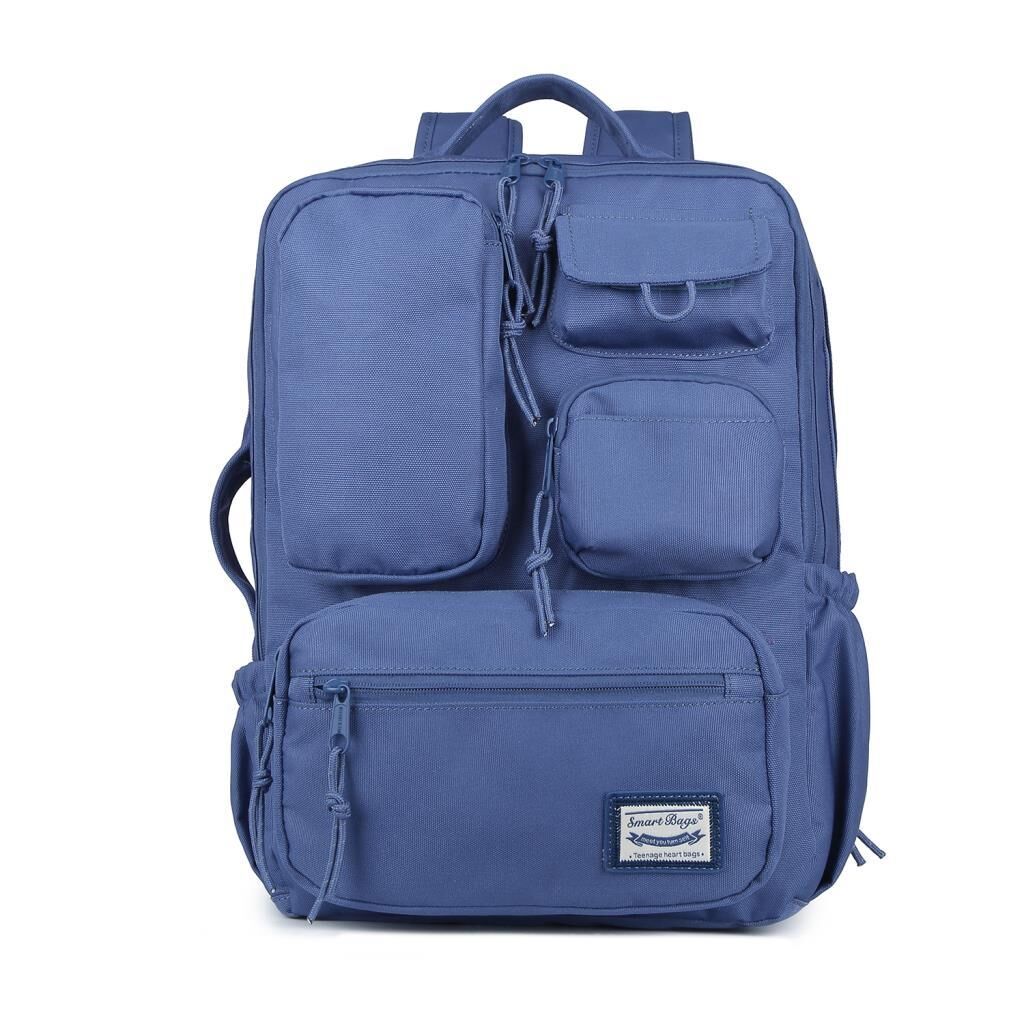 Smart Bags Sırt Çantası Okul Boyu Laptop Gözlü 3210 J.Mavi