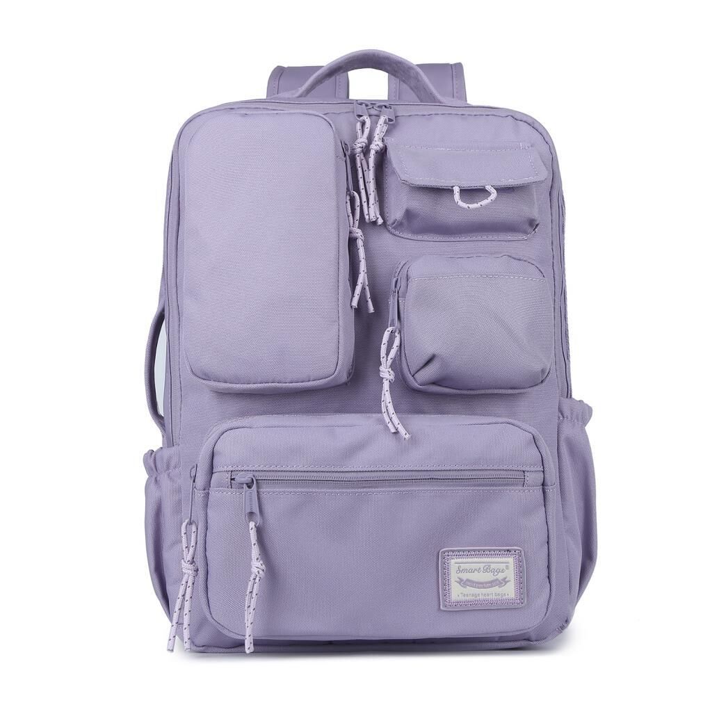 Smart Bags Sırt Çantası Okul Boyu Laptop Gözlü 3210 Eflatun