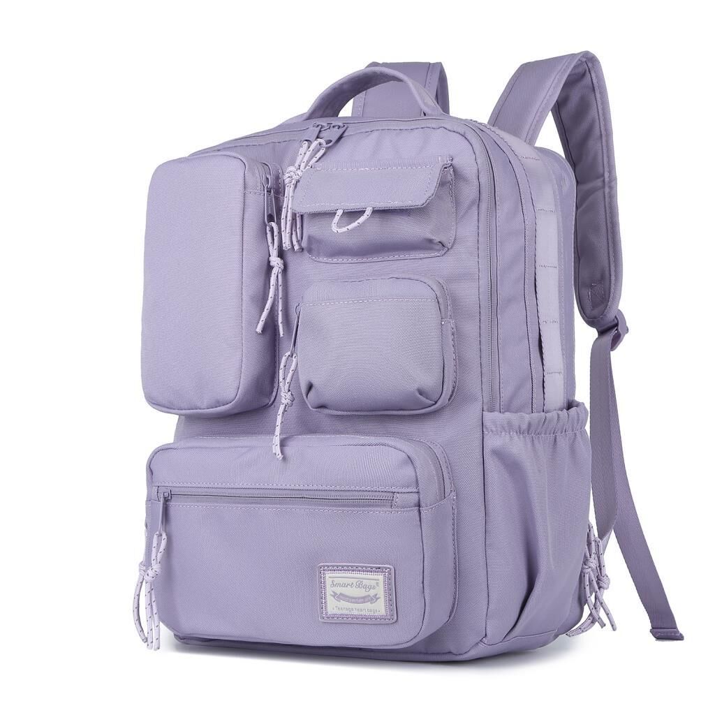 Smart Bags Sırt Çantası Okul Boyu Laptop Gözlü 3210 Eflatun