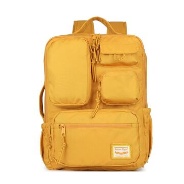 Smart Bags Sırt Çantası Okul Boyu Laptop Gözlü 3210 Hardal