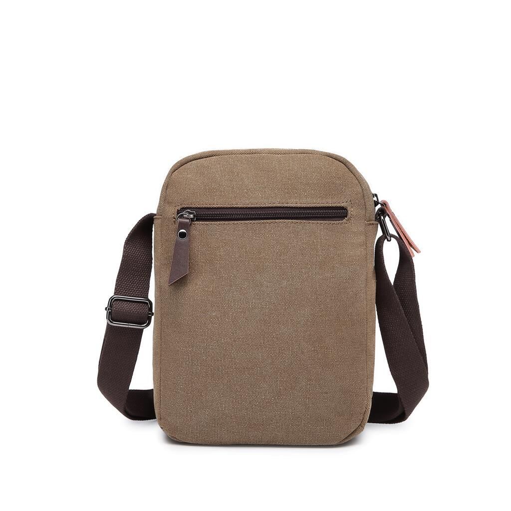 C-Active Orta Boy Askılı Postacı Çantası Kanvas Kumaş 1323 07 Açık Kahve