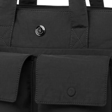 Smart Bags Mikro Poly Kumaş Büyük Boy Kadın Omuz Çantası 3345 Siyah