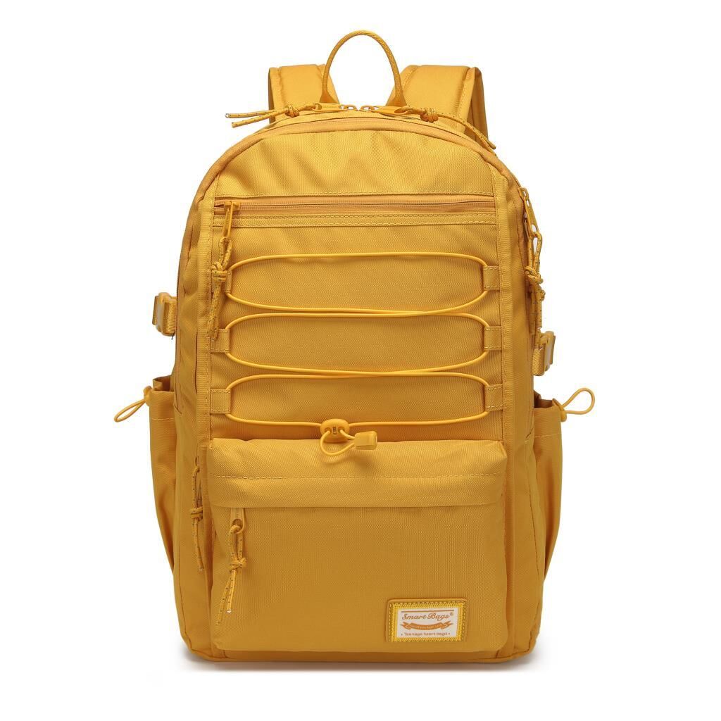 Smart Bags Sırt Çantası Okul Boyu Laptop Gözlü 3156 Hardal