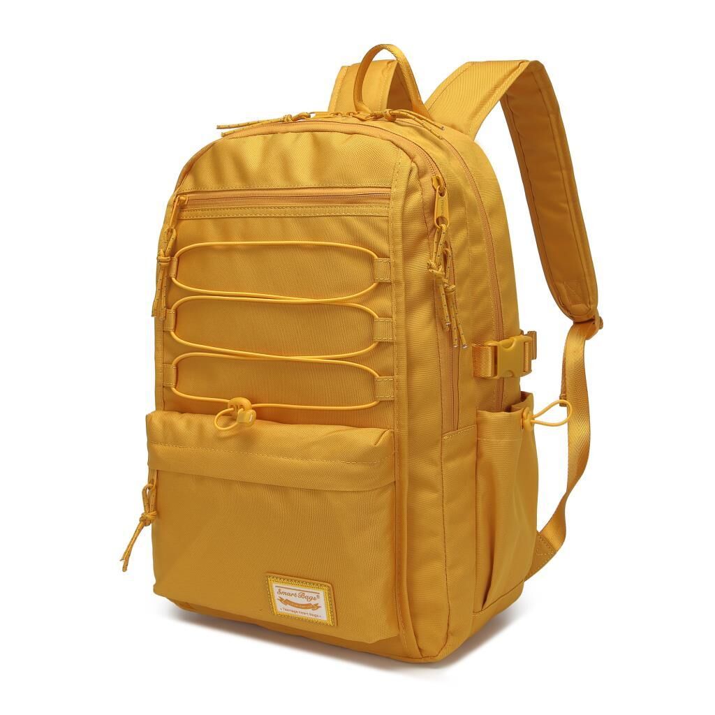 Smart Bags Sırt Çantası Okul Boyu Laptop Gözlü 3156 Hardal