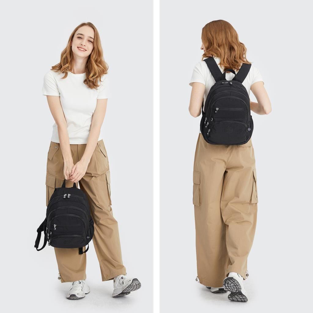 Orta Boy Kadın Sırt Çantası Smart Bags Krinkıl Kumaş 3223 Laci