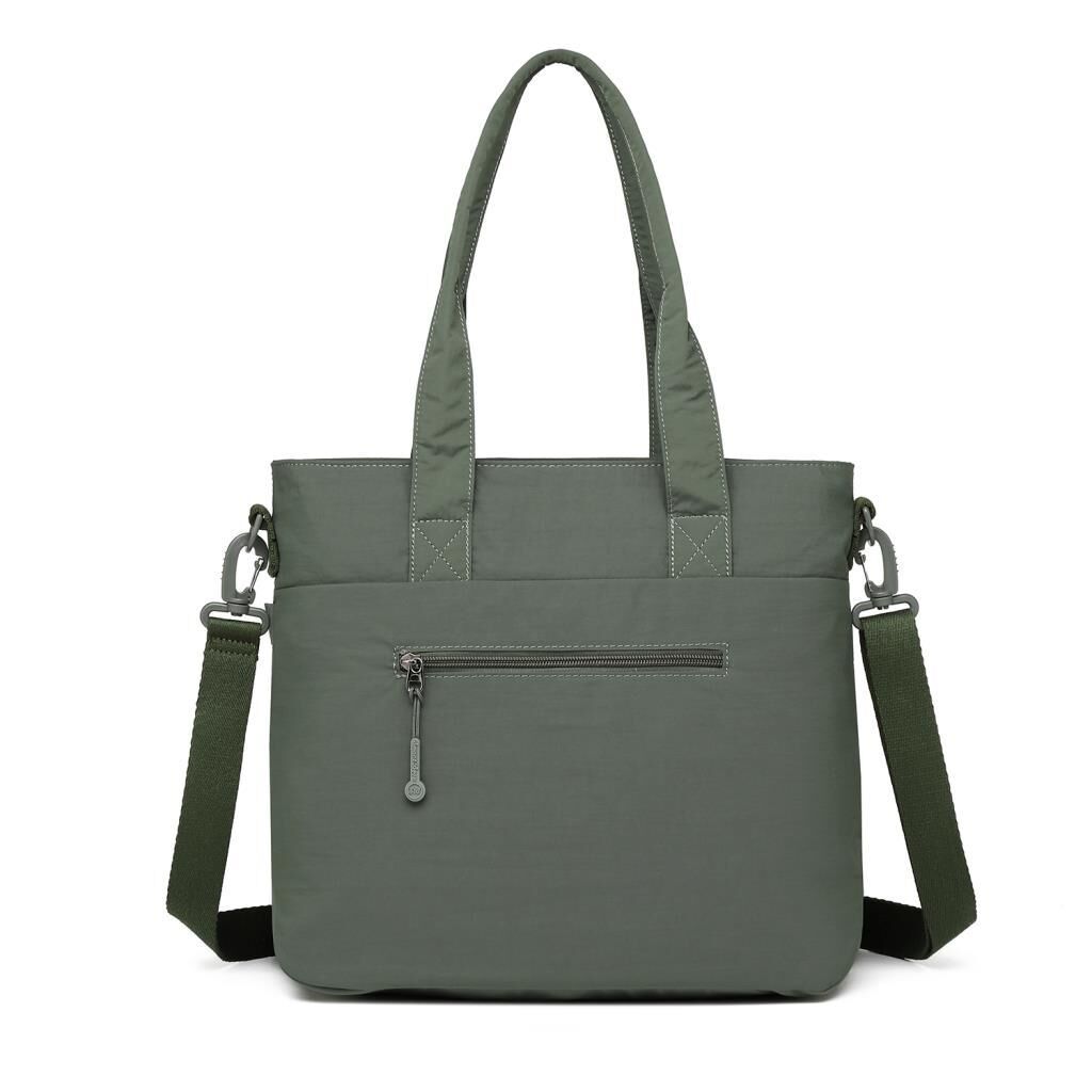 Smart Bags Mikro Poly Kumaş Büyük Boy Kadın Omuz Çantası 3345 Haki