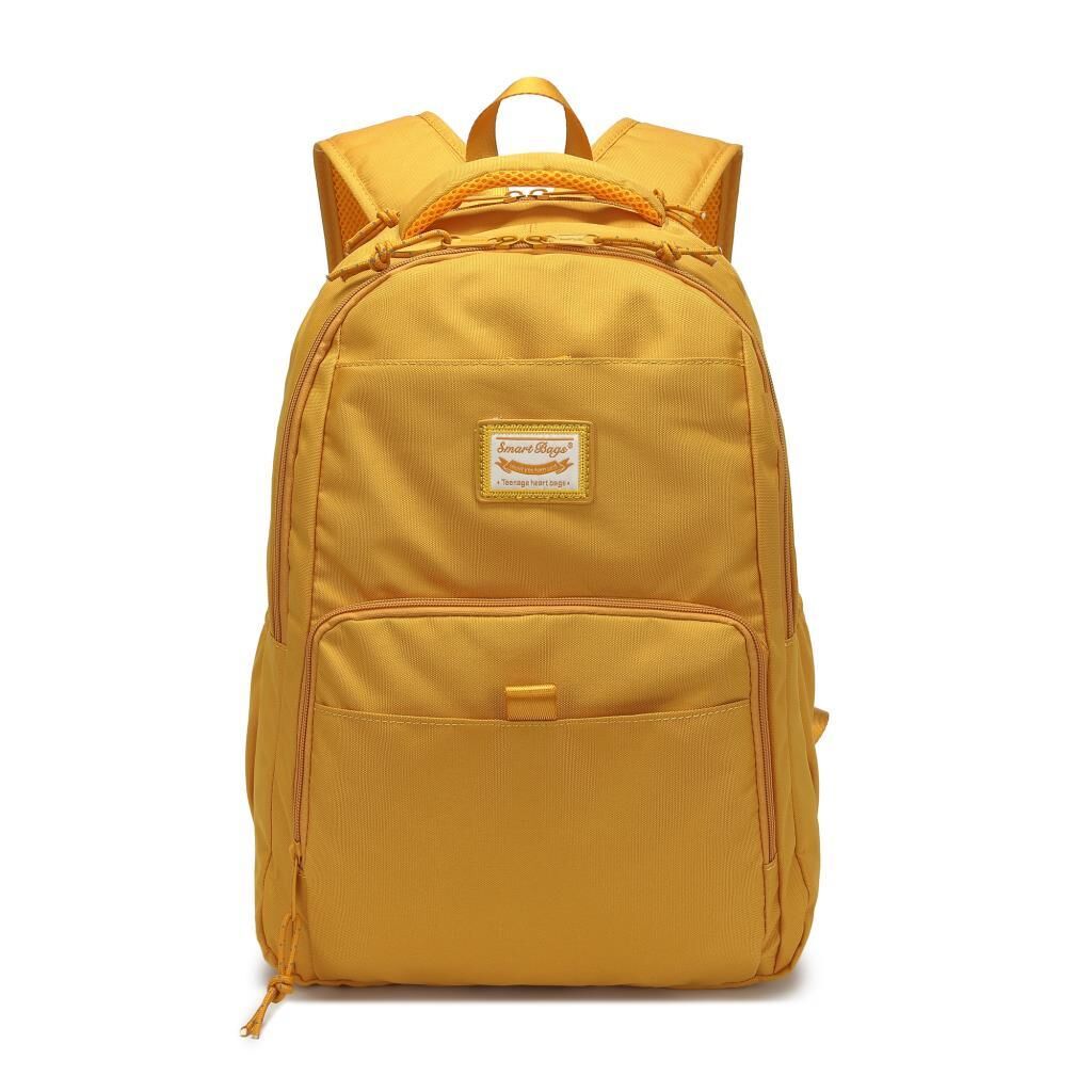 Smart Bags Sırt Çantası Okul Boyu Laptop Gözlü 3159 Hardal