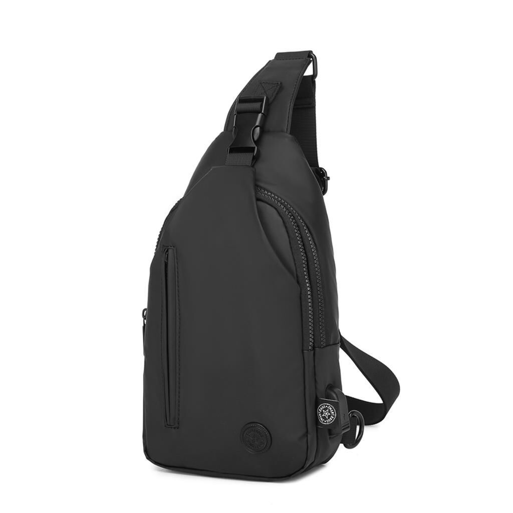 Gumi Kumaş Smart Bags Uniseks Bodybag Omuz Çantası 8654 01 Siyah