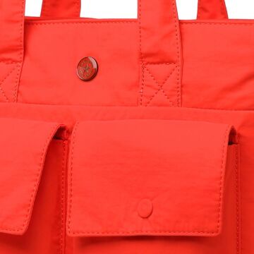 Smart Bags Mikro Poly Kumaş Büyük Boy Kadın Omuz Çantası 3345 Orange