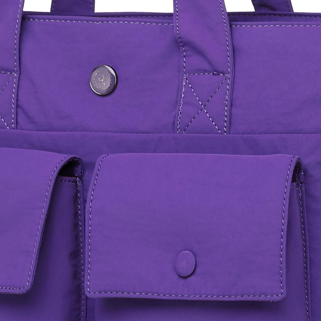 Smart Bags Mikro Poly Kumaş Büyük Boy Kadın Omuz Çantası 3345 Mor