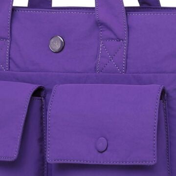 Smart Bags Mikro Poly Kumaş Büyük Boy Kadın Omuz Çantası 3345 Mor
