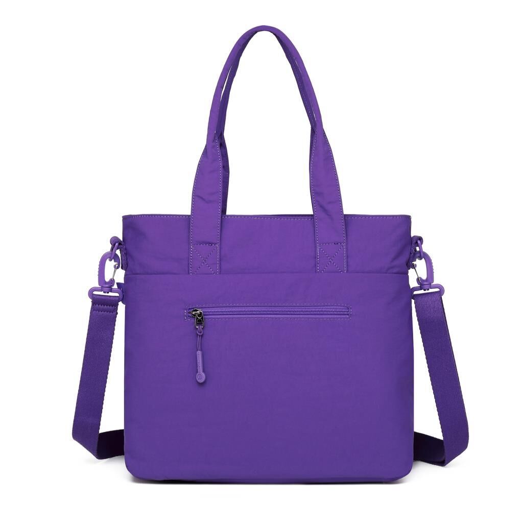 Smart Bags Mikro Poly Kumaş Büyük Boy Kadın Omuz Çantası 3345 Mor