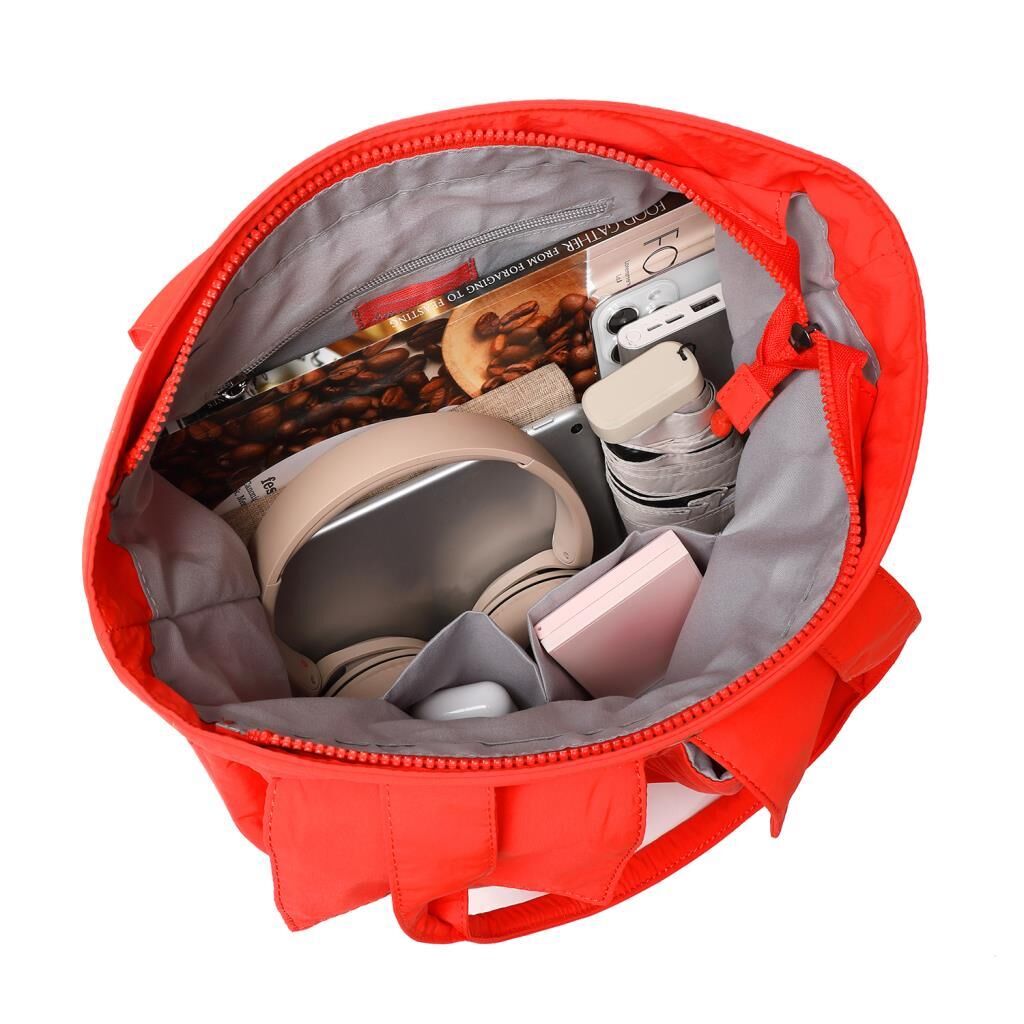 Smart Bags Mikro Poly Kumaş Büyük Boy Kadın Omuz Çantası 3345 Mor