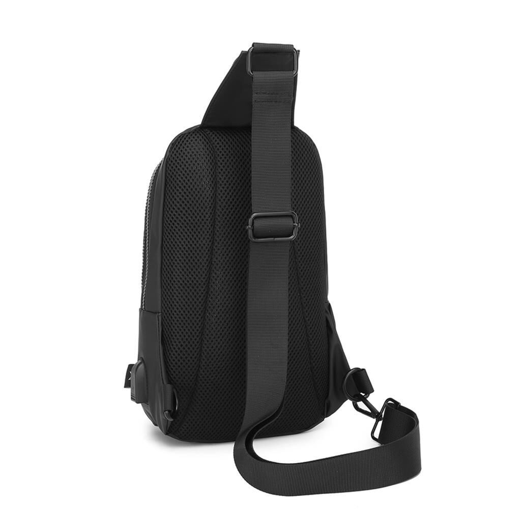 Gumi Kumaş Smart Bags Uniseks Bodybag Omuz Çantası 8655 01 Siyah