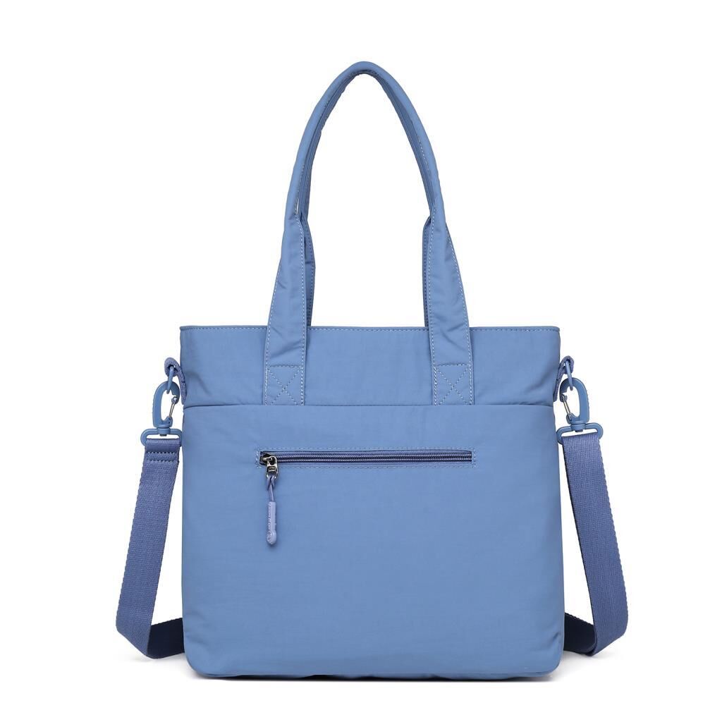Smart Bags Mikro Poly Kumaş Büyük Boy Kadın Omuz Çantası 3345 J.Mavi