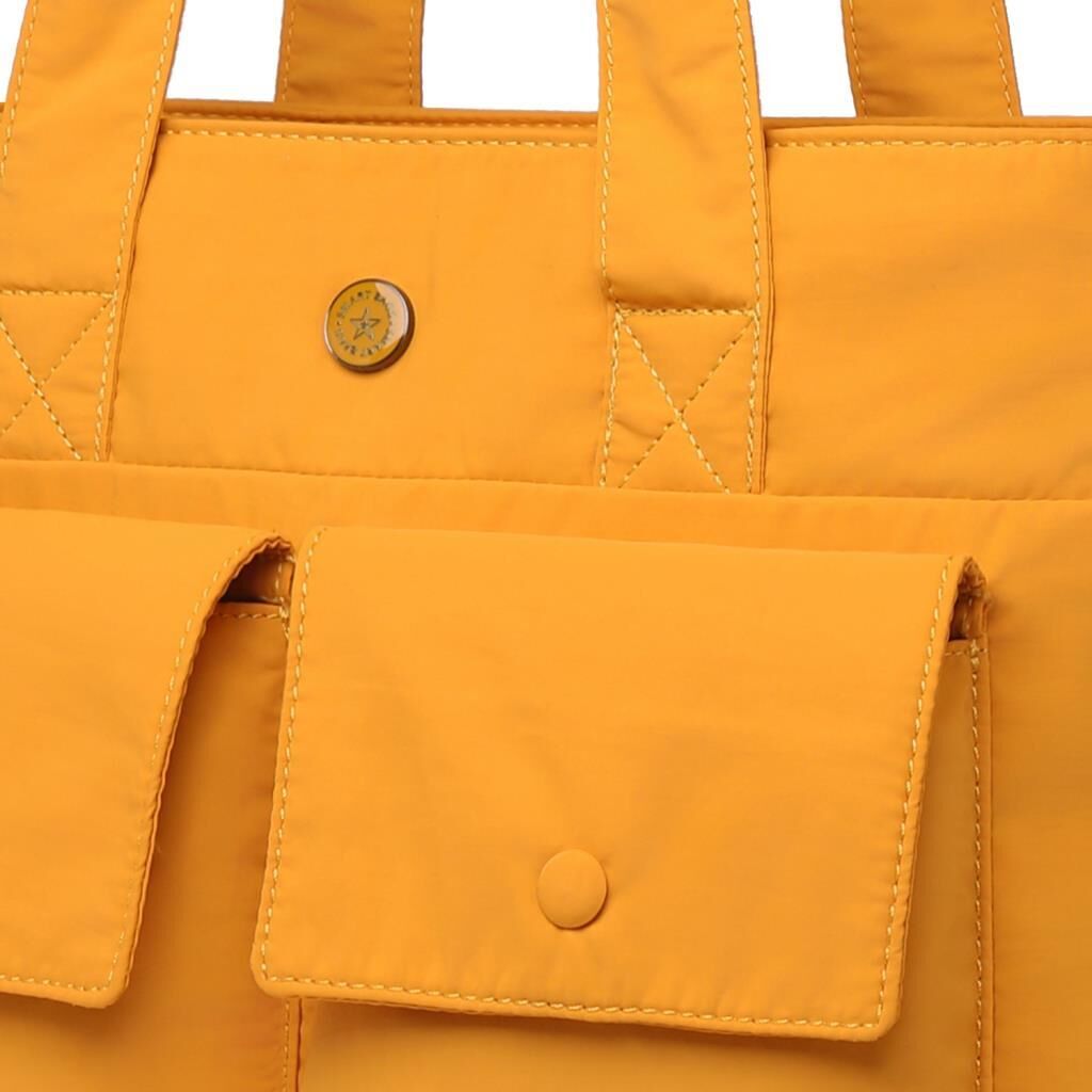 Smart Bags Mikro Poly Kumaş Büyük Boy Kadın Omuz Çantası 3345 Hardal