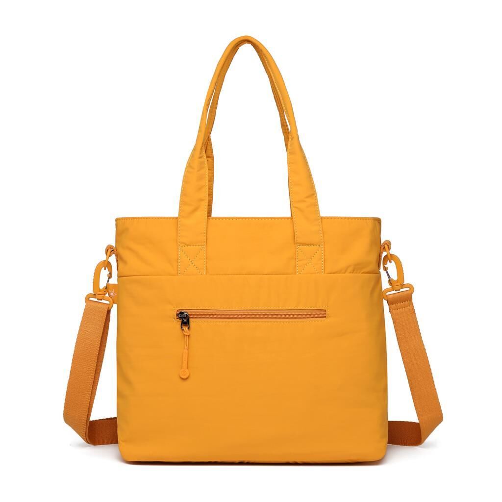 Smart Bags Mikro Poly Kumaş Büyük Boy Kadın Omuz Çantası 3345 Hardal