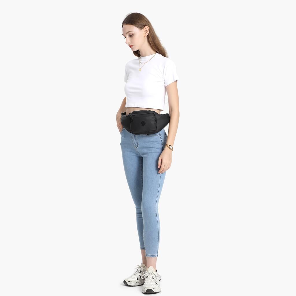 Gumi Kumaş Smart Bags Uniseks Bodybag Bel Çantası 8762 Gri